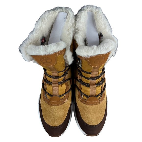 Timberland Boroughs Project Mid Brown Leather Waterproof Boots Women's Size 9 M - Picture 7 of 9